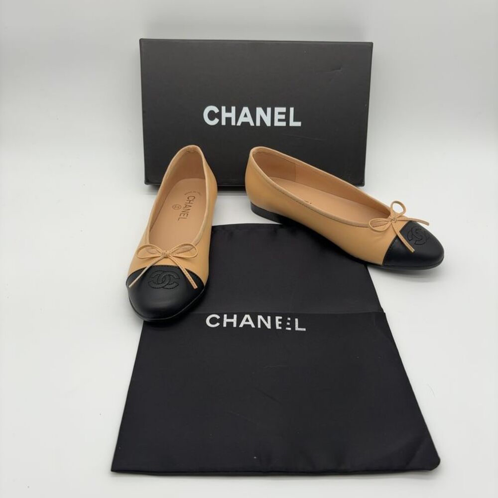 CHANEL​​​​​​ Two-Tone Ballet Flats